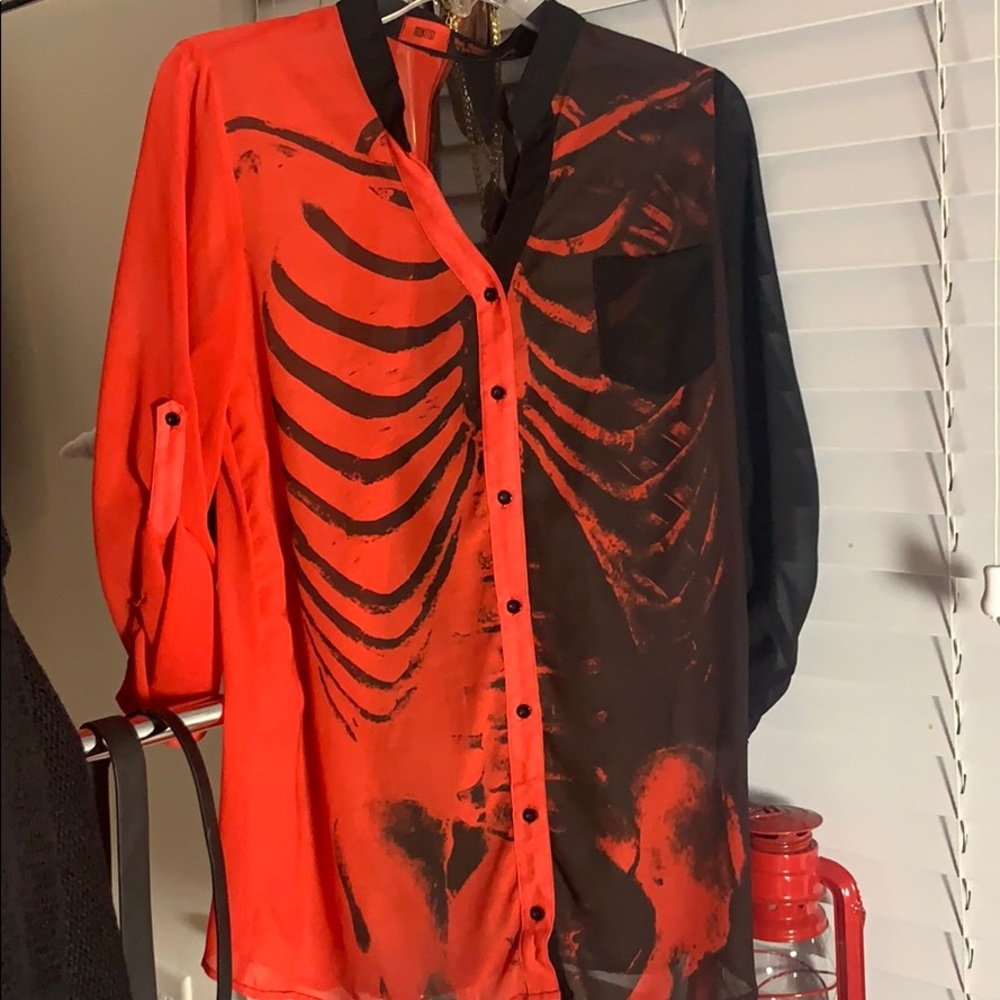 Iron fist x ash Costello bat royalty skeleton top